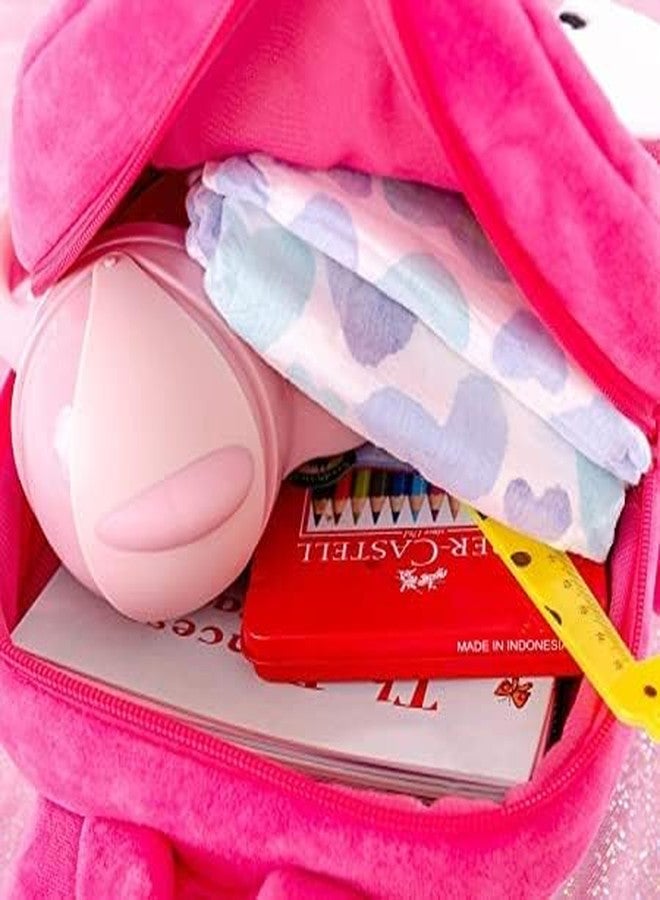 Delicado Cute Small Toddler Kids Preschool Backpack Plush Cartoon Konggi Rabbit children Nursery/School/Picnic/Travelling Bag for Baby Girl Age 1 to 5 Years (14 * 12 inches) - Image 3